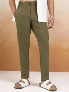 HIGHLANDER Men Slim Fit Solid Trousers