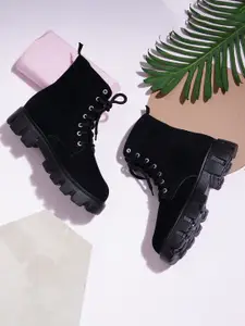 Try Me Women Casual Block-Heeled Boots