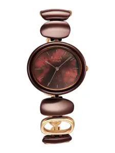 Titan Women Brass Mother of Pearl Dial & Bracelet Style Straps Analogue Watch