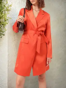 DressBerry Sophisticated Silhouettes Belted Mini Blazer Dress