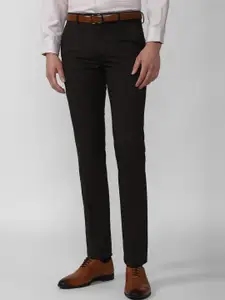 Van Heusen Men Solid Regular Fit Trousers Formal Trousers