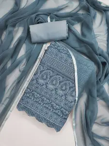 Panzora Paisley Embroidered Sequinned Unstitched Dress Material