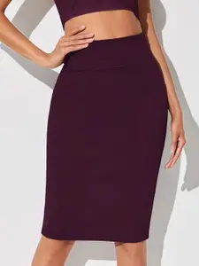 Stylecast X Slyck A-Line Knee Length Skirt