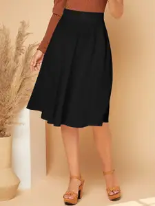 Stylecast X Slyck Knee Length Flared Skirt