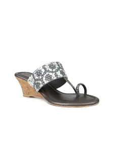 Inc 5 Women Embellished Wedge Heels Mules