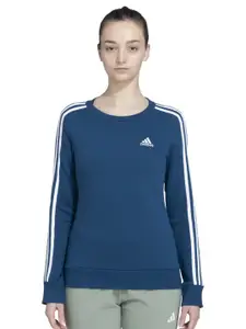 ADIDAS Women Brand Logo Printed Long Sleeve Sweatshirt