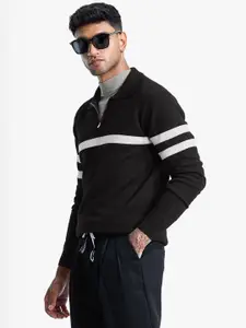 Snitch Men Striped Pullover