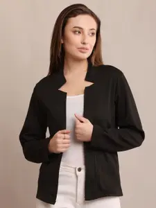 Raabta Fashion Long Sleeves Fleece Cotton Open Front Shrug