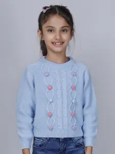 JoE Hazel Girls Cable Knit Pullover