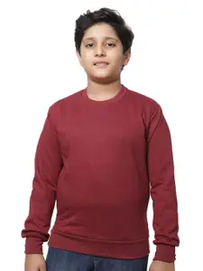 BAESD Boys Solid Round Neck Sweatshirt