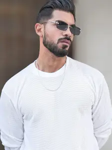 Maniac Men Textured Pullover Sweatshirt