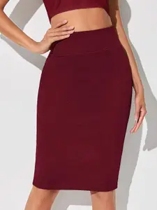 Stylecast X Slyck A-Line Knee-Length Skirt