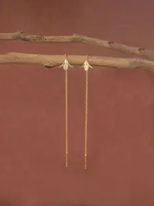 Clara 925 Sterling Silver Gold-Plated Drop Earrings