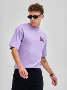 Snitch Graphic Printed Round Neck Cotton Baggy T-shirt