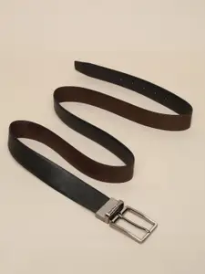 Louis Philippe Men Textured Leather Reversible Formal Belt