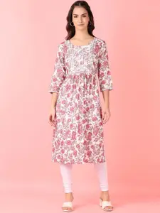 V-Mart Floral Printed A Line Kurta