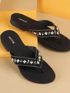 Mochi Synthetic Slim Heel Sandals