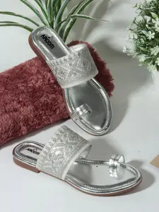 AROOM Women One Toe Flats