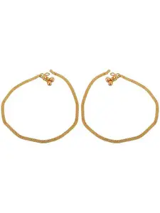 MEMOIR Gold-Plated Plain and Sober Anklet