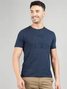 Royal Enfield Men Typography Printed Round Neck Cotton T-shirt
