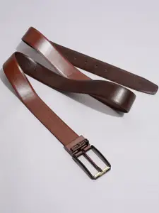 Van Heusen Men Textured Leather Reversible Belt
