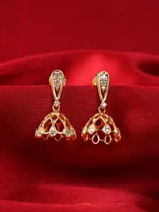 Clara 92.5 Sterling Silver Cubic Zirconia Jhumkas Earrings