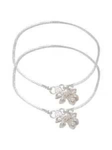 MEMOIR Silver-Plated Simple sober Thin and Stylish Elegant Ethnic Anklet