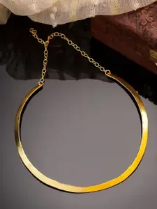 NVR Gold-Plated Choker Necklace