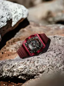 NUBEO Men Brass Dial & Straps Analogue Automatic Motion Powered Watch