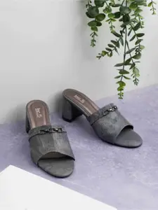 Inc 5 Women Textured Party Block Heels