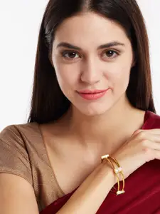 Anouk Set Of 2 Gold-Plated Stone-Studded Bangles