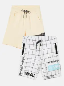 Fame Forever by Lifestyle Boys Checked Technology Shorts- Pack of 2