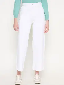 Madame Women Wide Leg Slash Knee Jeans