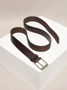 Peter England Men Textured Leather Formal Belt