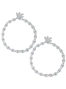 MEMOIR Silver-Plated CZ studded Anklet