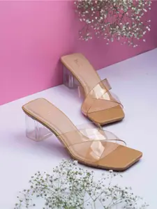 Inc 5 Women Party Square Toe Block Heel Sandal