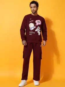 GRIFFEL Men Graphic Printed Sweatshirt