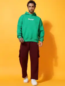 GRIFFEL Men Mid-Rise Long Sleeves Hooded Tracksuits