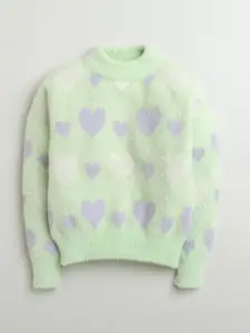 Tiny Girl Girls Conversational Printed Winter Pullover