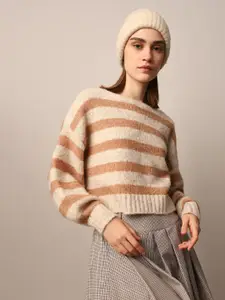 ONLY Women Striped Long Sleeves Pullover
