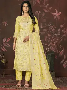 Maroosh Ethnic Motifs Woven Design Organza Zari Unstitched Dress Material