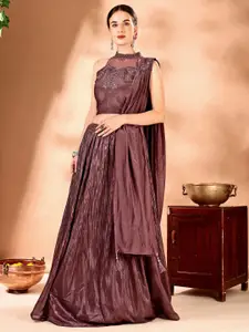 JIVORA Embroidered Thread Work Ready to Wear Lehenga & Blouse With Dupatta