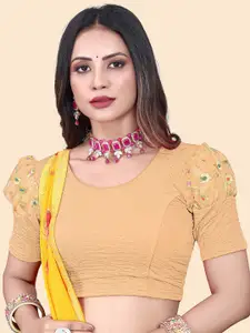 SHREEJI DESIGNER Woven Design Stretchable Saree Blouse