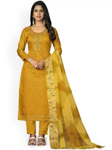 Maroosh Floral Embroidered Unstitched Dress Material