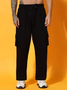 GRIFFEL Men Mid Rise Track Relaxed Fit Pants