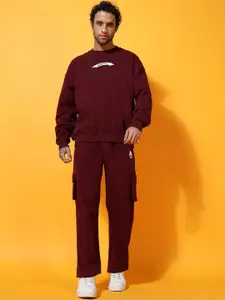 GRIFFEL Men Graphic Printed Tracksuits