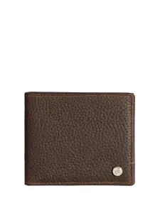 Eske Men Textured Leather Two Fold Wallet