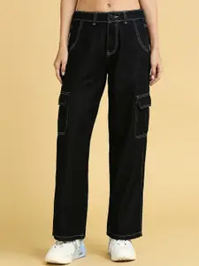 BAESD Women Wide Leg Mid-Rise Jeans