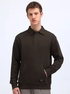 Flying Machine Men Shirt Collar Cotton Sweatshirt