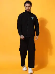 GRIFFEL Men Graphic Printed Oversized Tracksuits